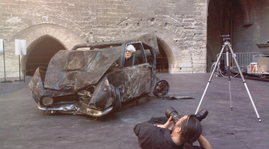 Mask make up Andy Warholl & Car Sculpture - Inferno by Romeo Castellucci, Societas Raffaello Sanzio 2008