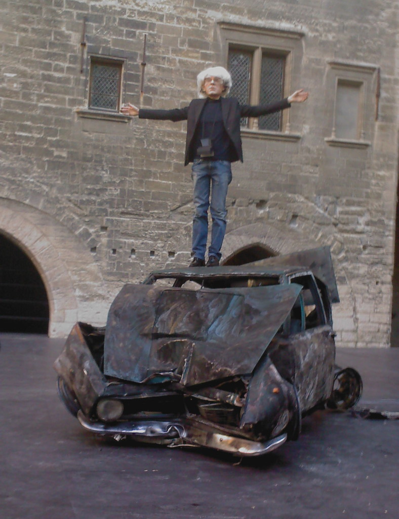 Mask make up Andy Warholl & Car Sculpture - Inferno by Romeo Castellucci, Societas Raffaello Sanzio 2008