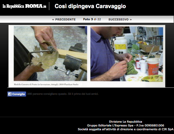 Cestino from Caravaggio. Workshop. Repubblica