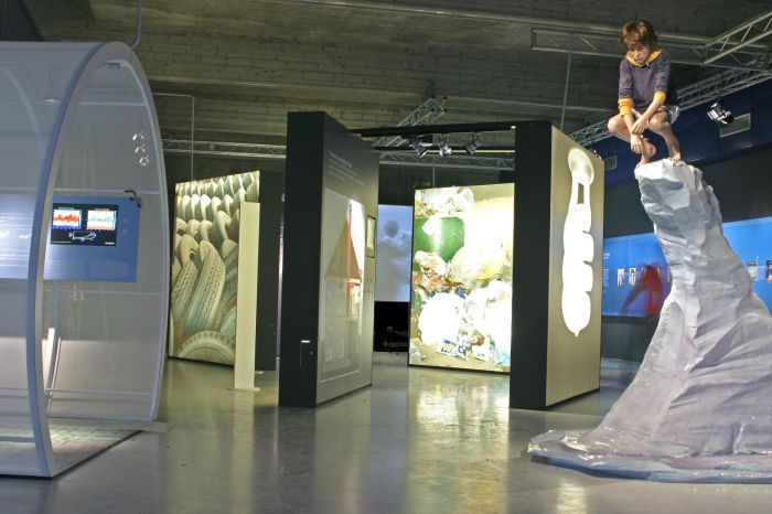 Ricostruzioni, Museo di Scienze Naturali Torino 2008. ghiaccio finto, allestimento museale