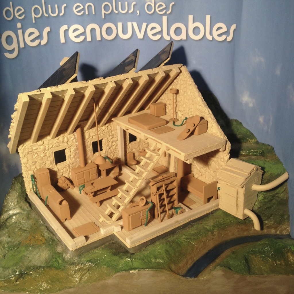 Ricostrzuioni plastici e maquette chalet. Museo Bourg St Maurice, Francia. Con Asteria Srl