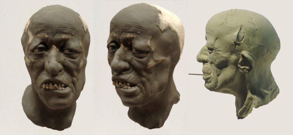 Ricostruzione Homo Sapiens e Neanderthal - Plastikart Studio. Homo Sapiens Sapiens Maschio adulto